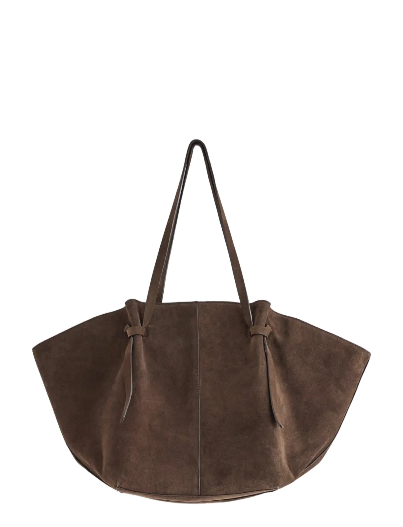 Lindex Tote bag in suede - Kotid - DARK BROWN / brown