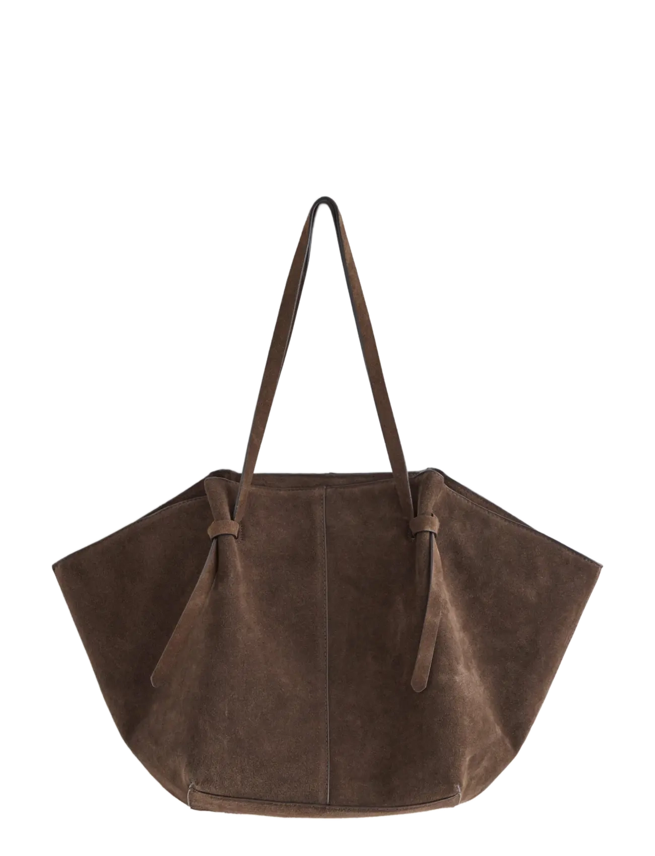 Lindex - Tote bag in suede - kandekotid - dark brown - 1