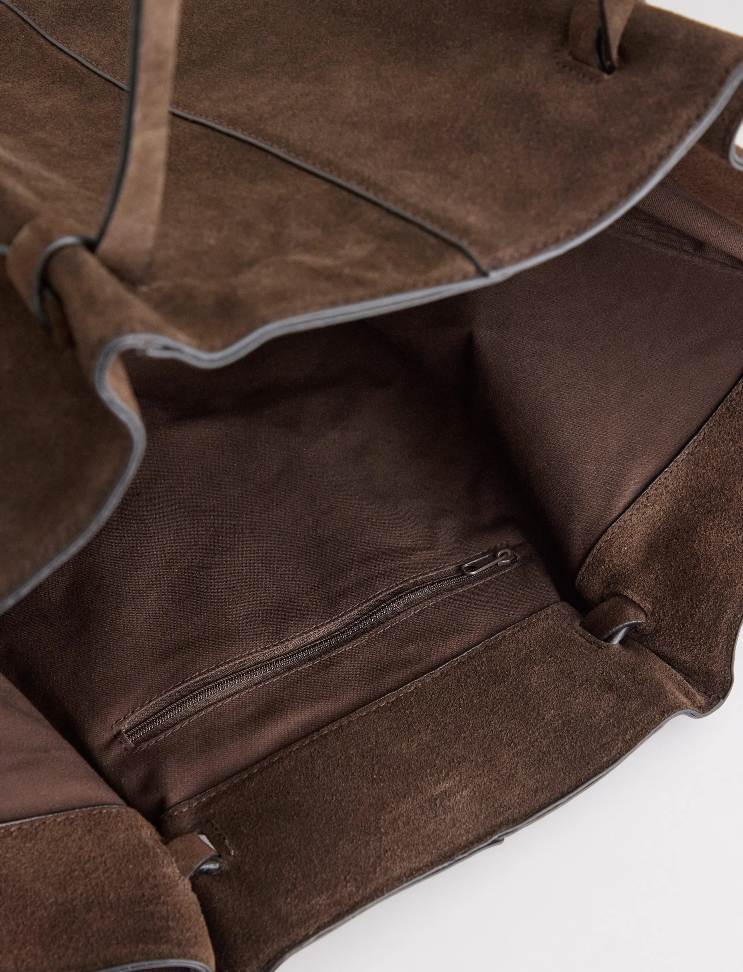 Lindex - Tote bag in suede - kandekotid - dark brown - 2