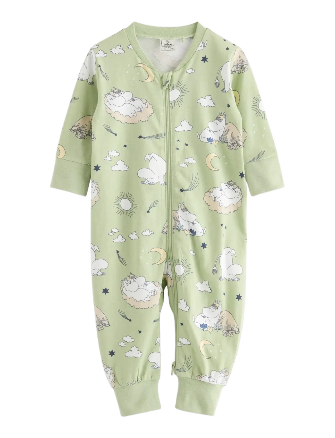 Lindex Moomin Pyjama onesie - Lindex - LIGHT DUSTY GREEN / green