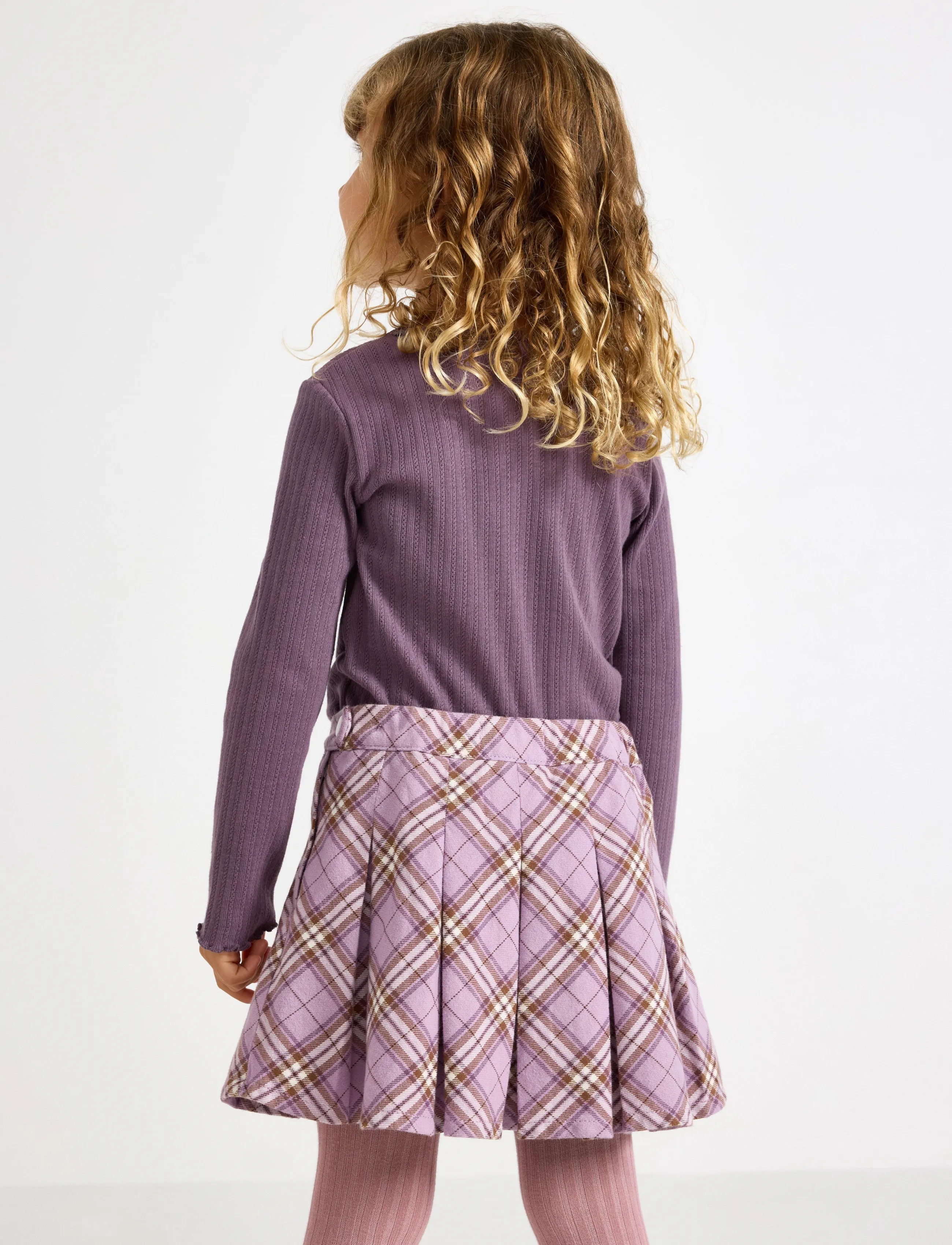 Lindex - Long-sleeved top in pointelle - langärmelig - light dusty lilac - 3