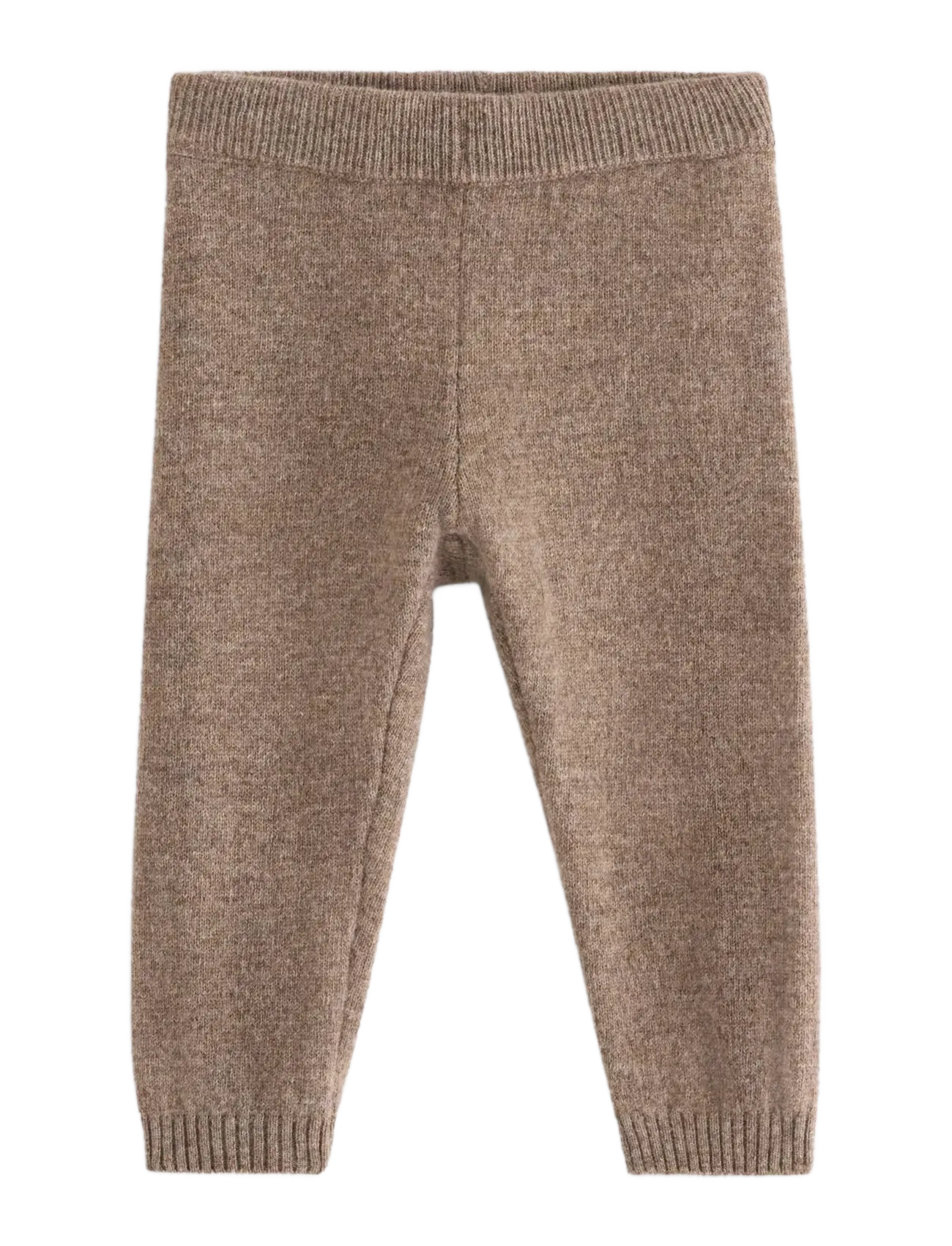 Lindex Fine-knit leggings in merino wool - Imik  44-92 - BROWN MELANGE / brown