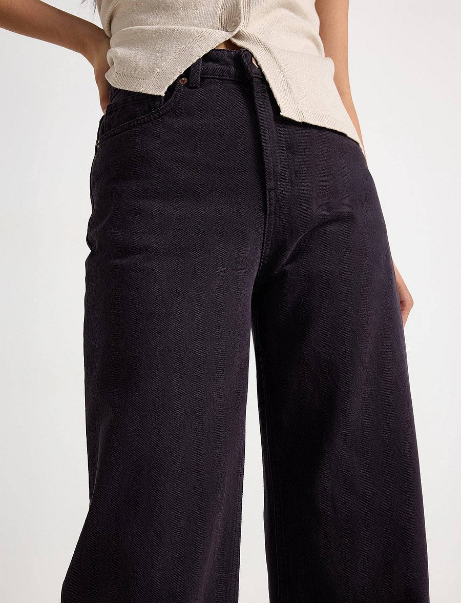 Lindex - STRAIGHT jeans with high waist - straight jeans - lilac - 4