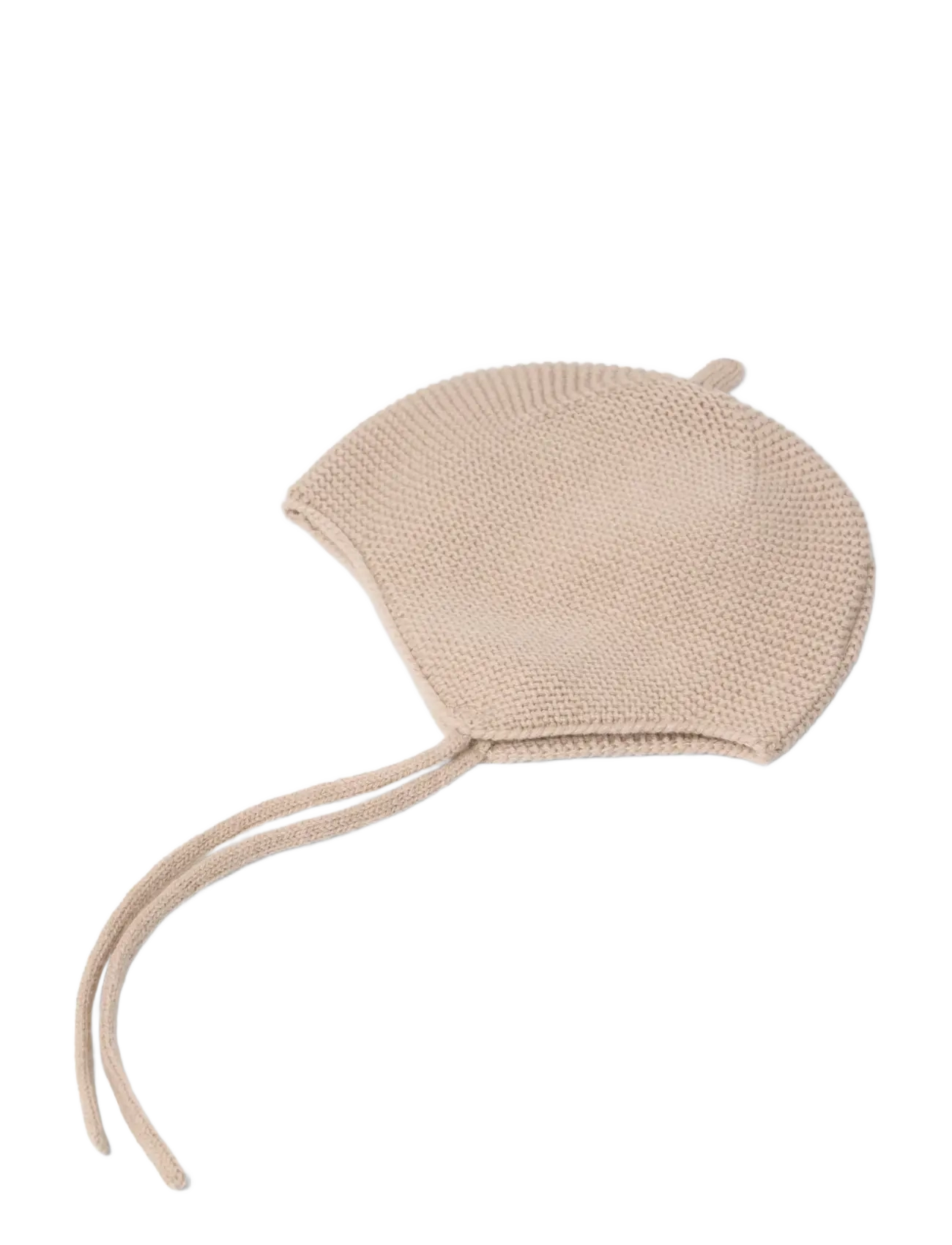 Lindex - Bonnet in merino wool - babyhuer - beige melange - 1