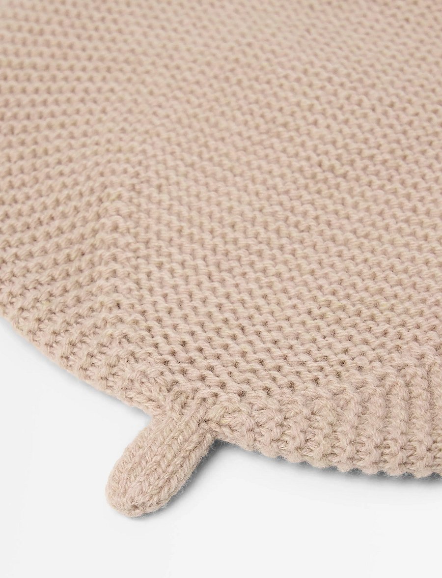Lindex - Bonnet in merino wool - babyhuer - beige melange - 2