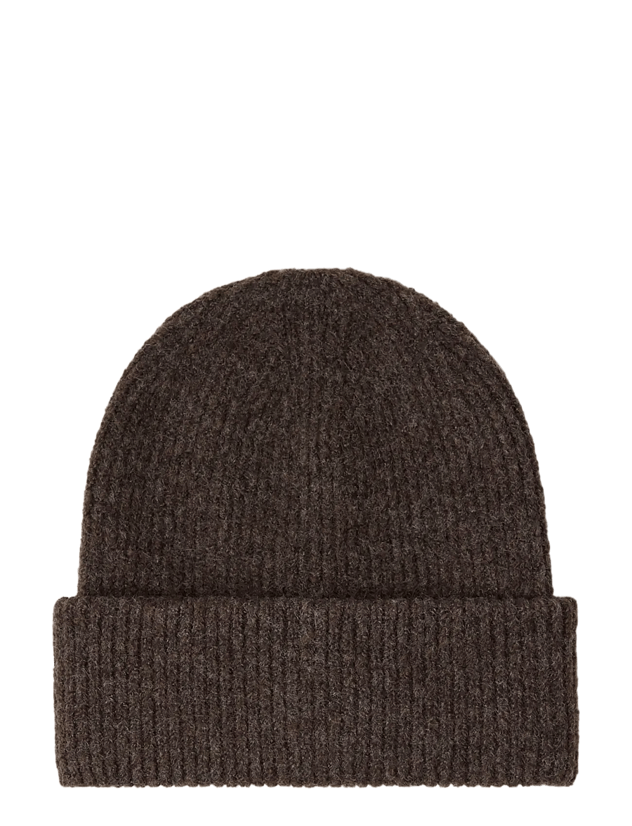 Lindex - Knitted beanie - beanies - dark brown - 0