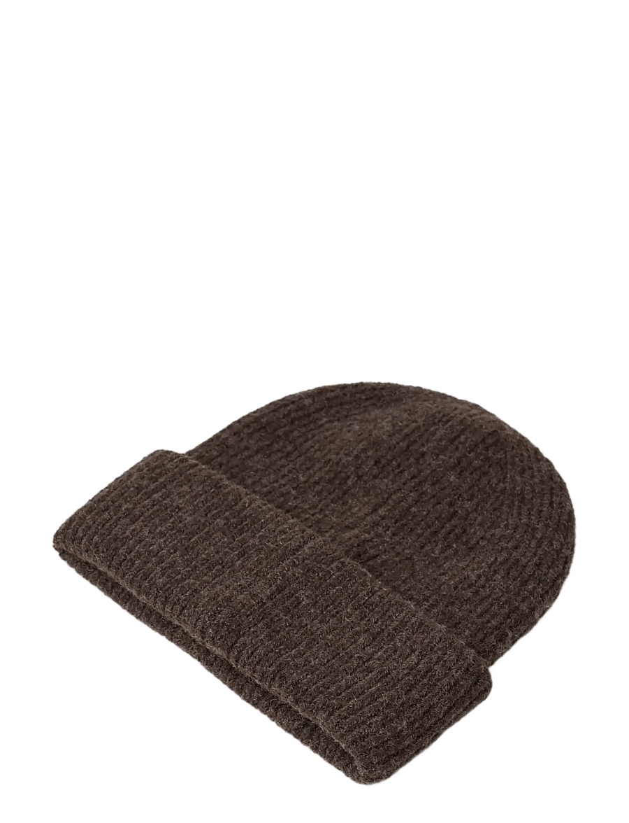 Lindex - Knitted beanie - beanies - dark brown - 1