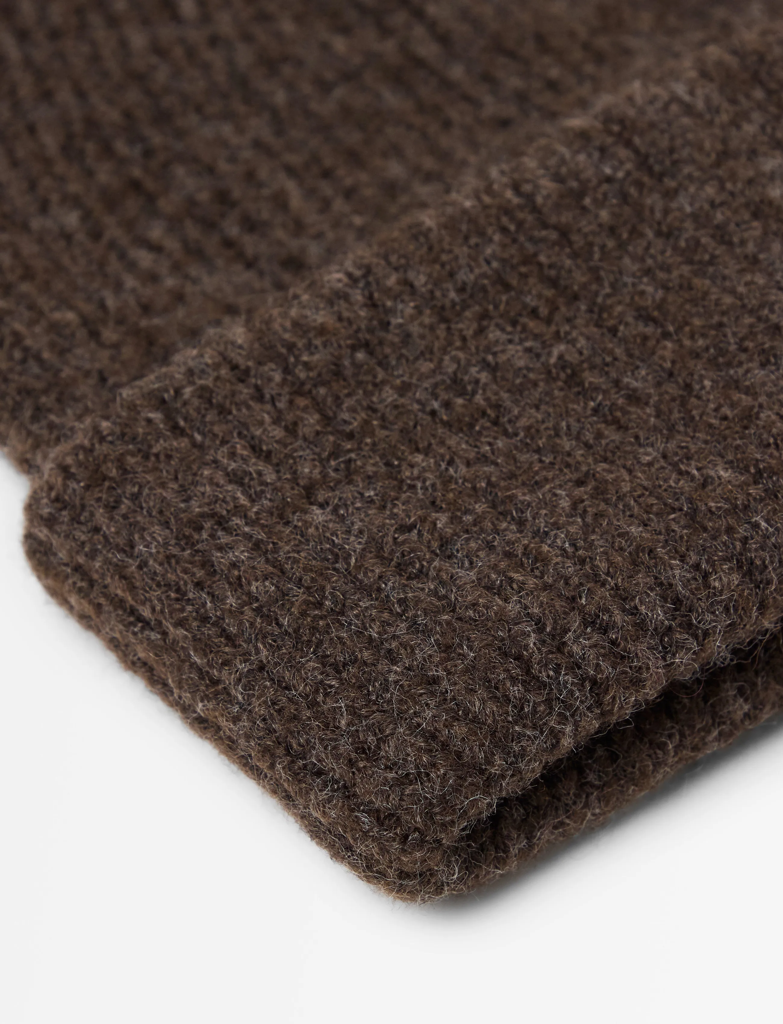 Lindex - Knitted beanie - beanies - dark brown - 2