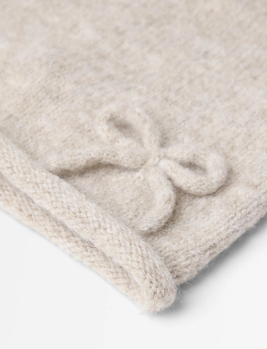 Lindex - Fine-knit beanie - kootud mütsid - light beige - 2