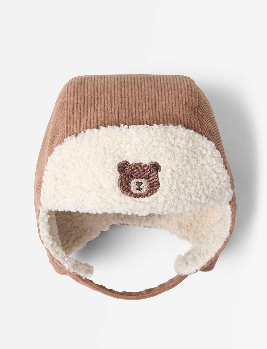 Lindex - Hat with pile lining - vinterhuer - brown - 2