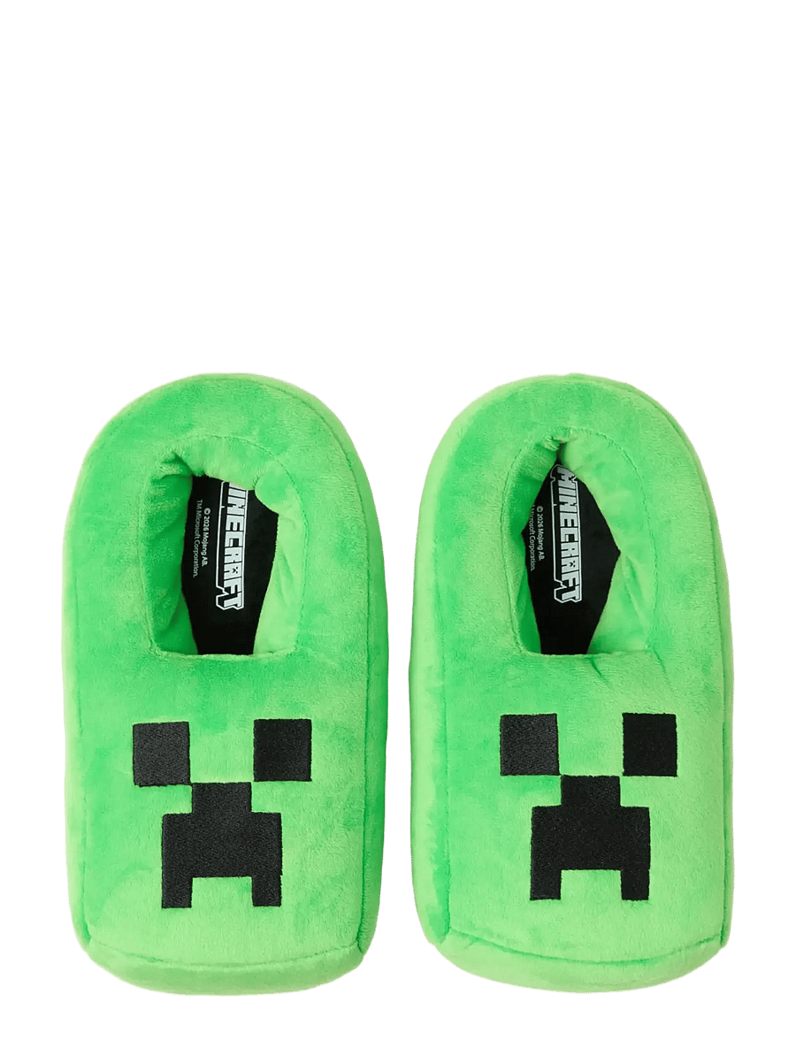 Lindex - Minecraft slippers - hjemmesko - green - 0