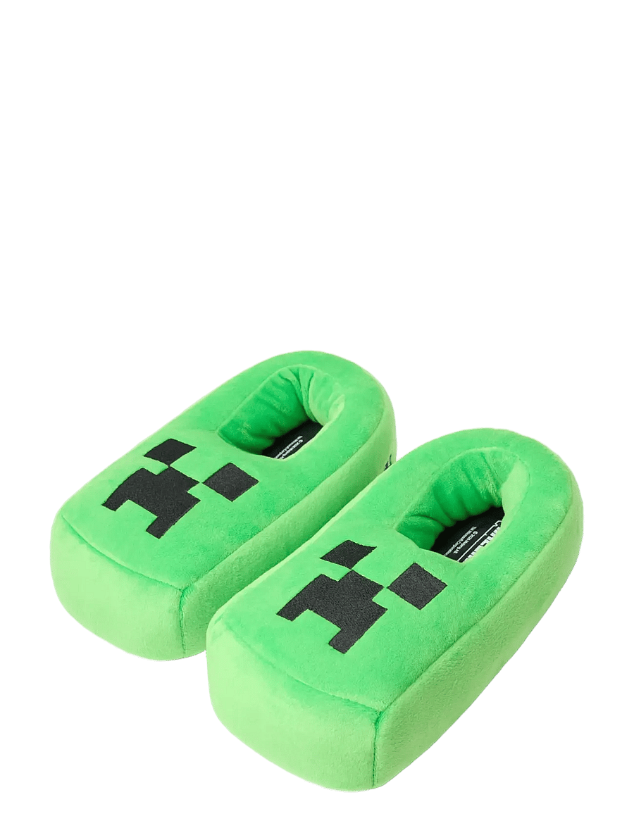 Lindex - Minecraft slippers - hjemmesko - green - 1