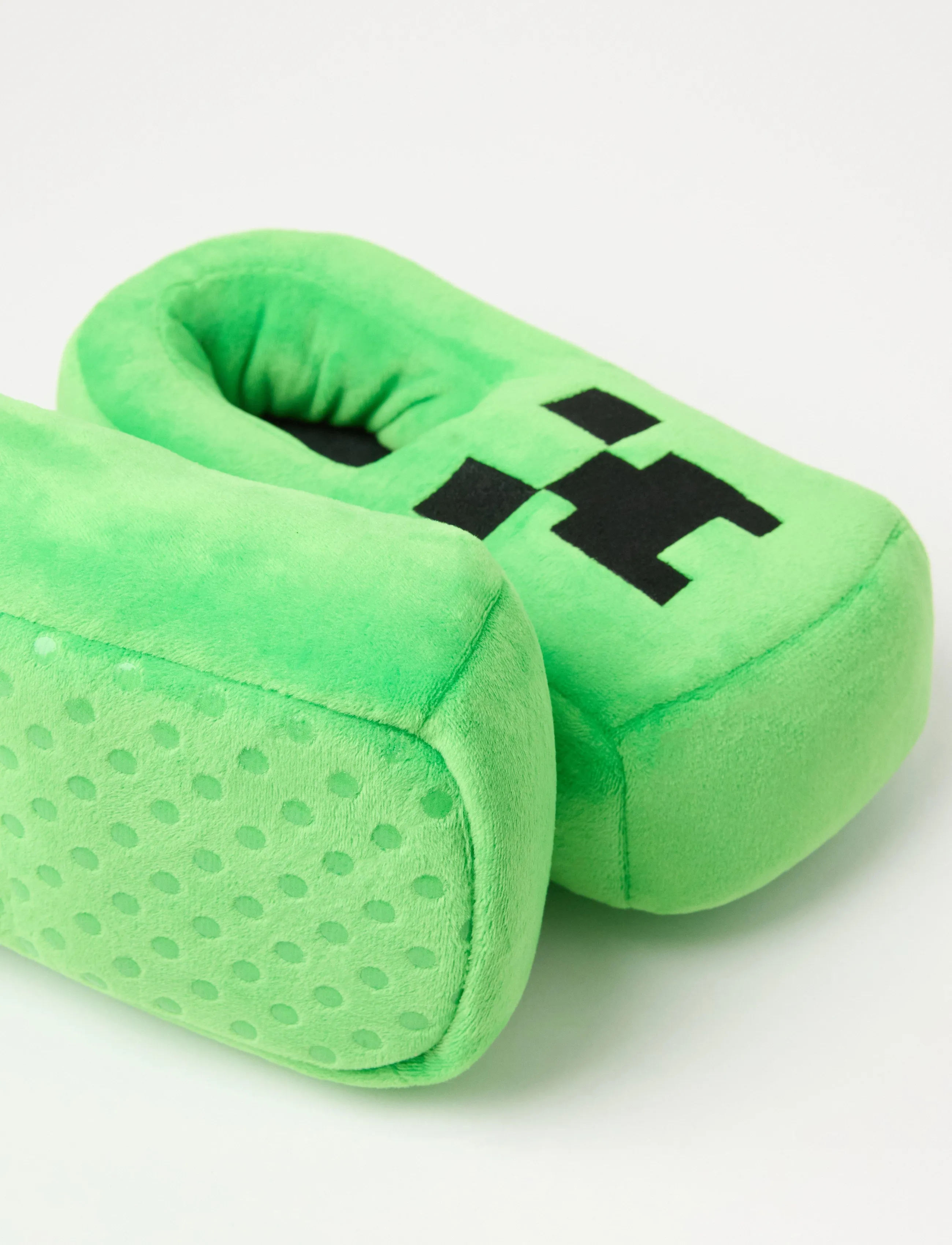 Lindex - Minecraft slippers - hjemmesko - green - 2