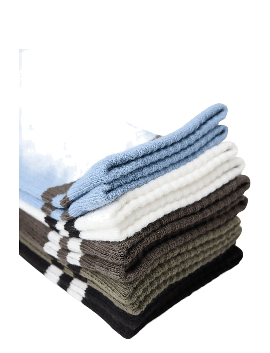 Lindex - 5-pack socks - strümpfe - dark brown - 2