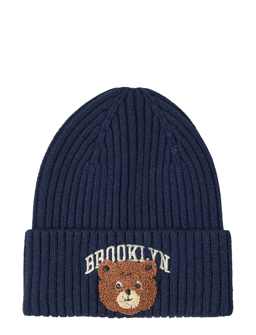 Lindex - Rib-knit beanie - beanies - dark navy - 0