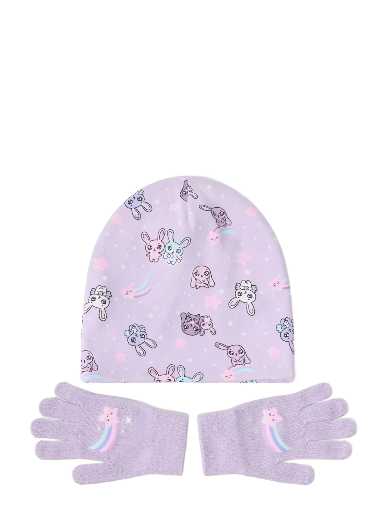 Lindex Set with beanie and magic gloves - Accessories - LIGHT LILAC / purple