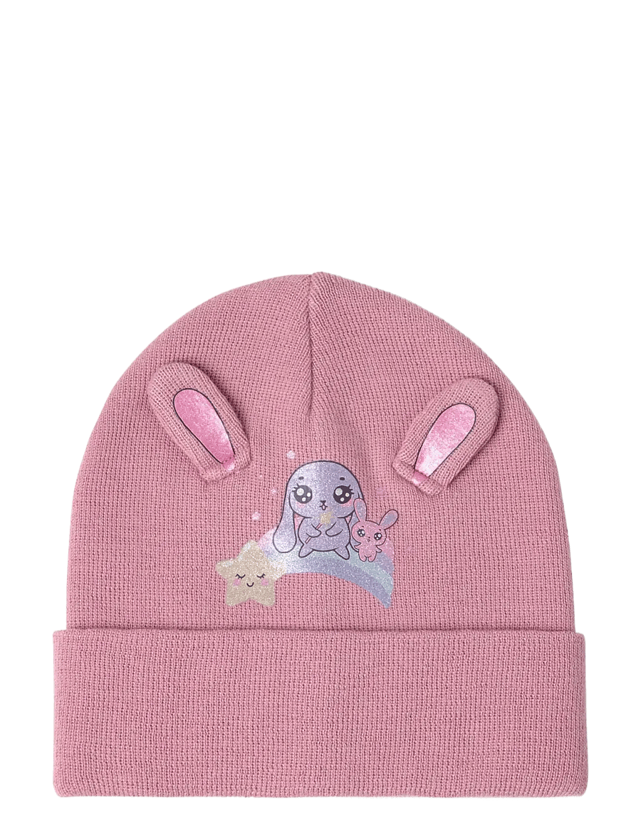Lindex - Beanie with ears - kootud mütsid - dusty lilac - 0