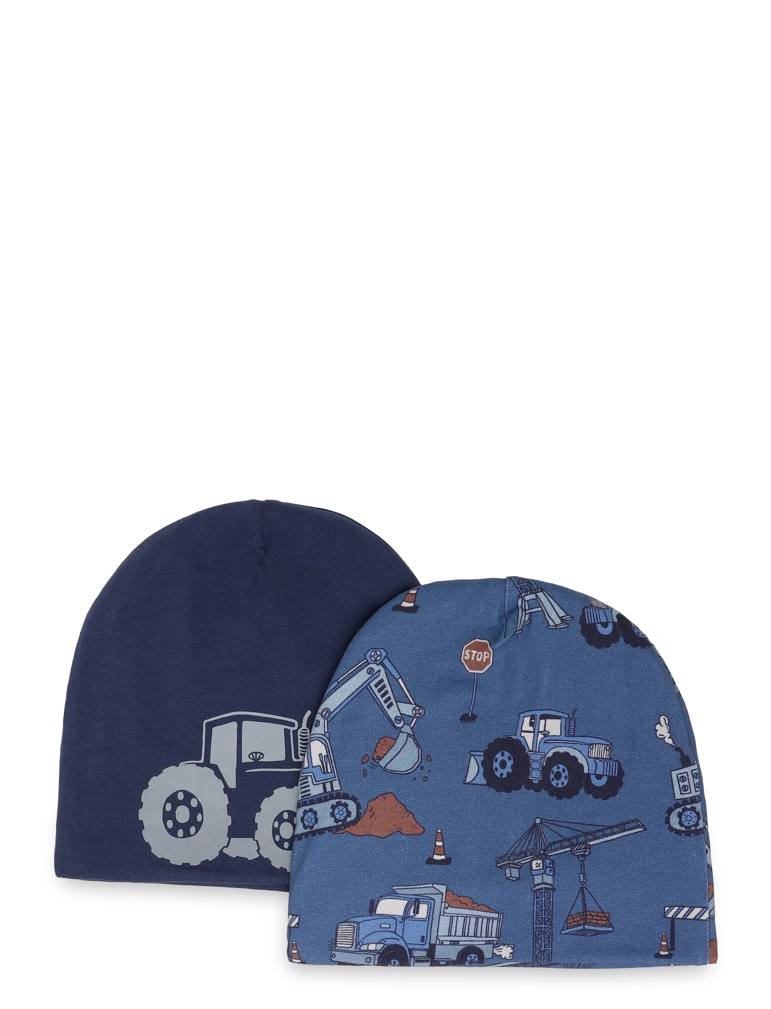 Lindex Beanie jersey w fleece lining - Barn 98-134 - LIGHT DUSTY BLUE / blue
