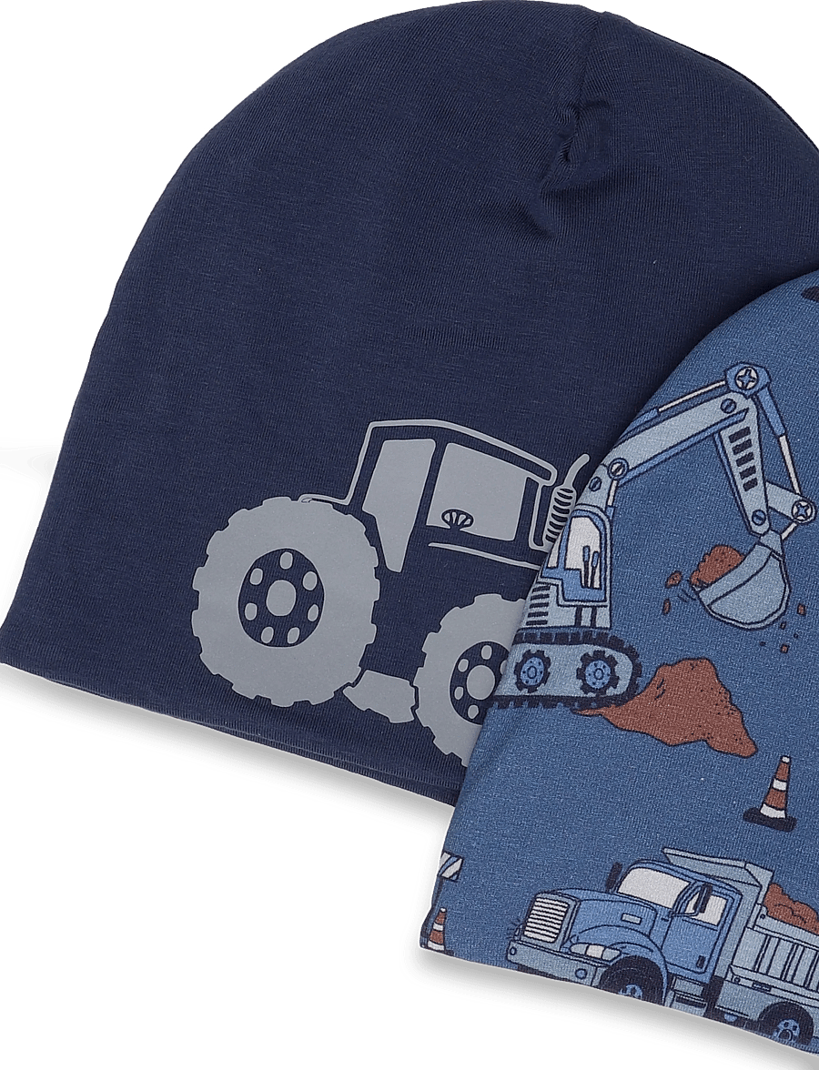 Lindex - Beanie jersey w fleece lining - beanies - light dusty blue - 2