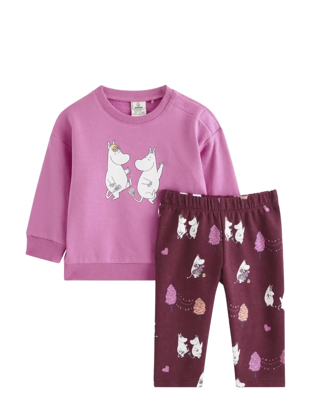 Lindex Moomin set - Lindex - DUSTY PINK / pink/rose