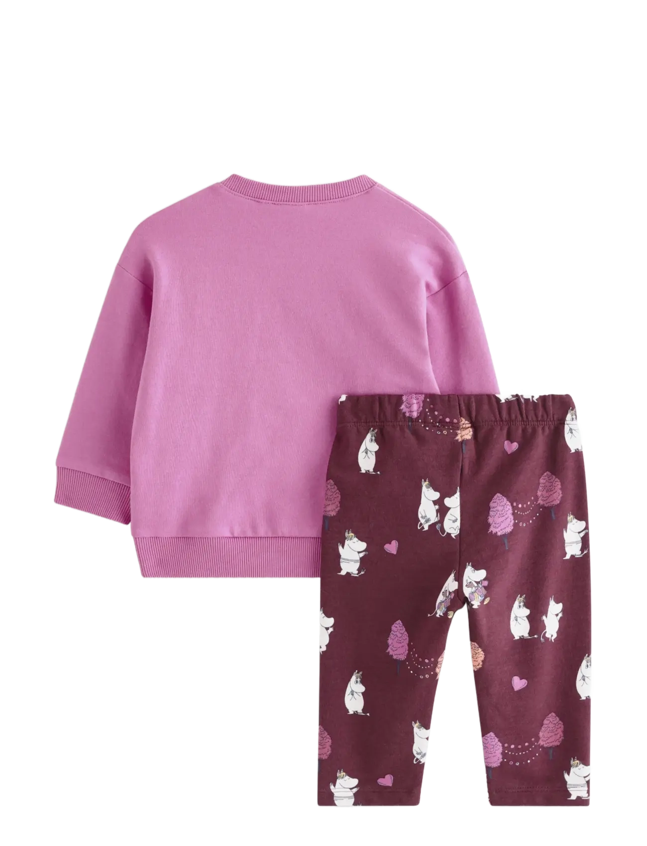 Lindex - Moomin set - sæt med langærmet t-shirt - dusty pink - 1