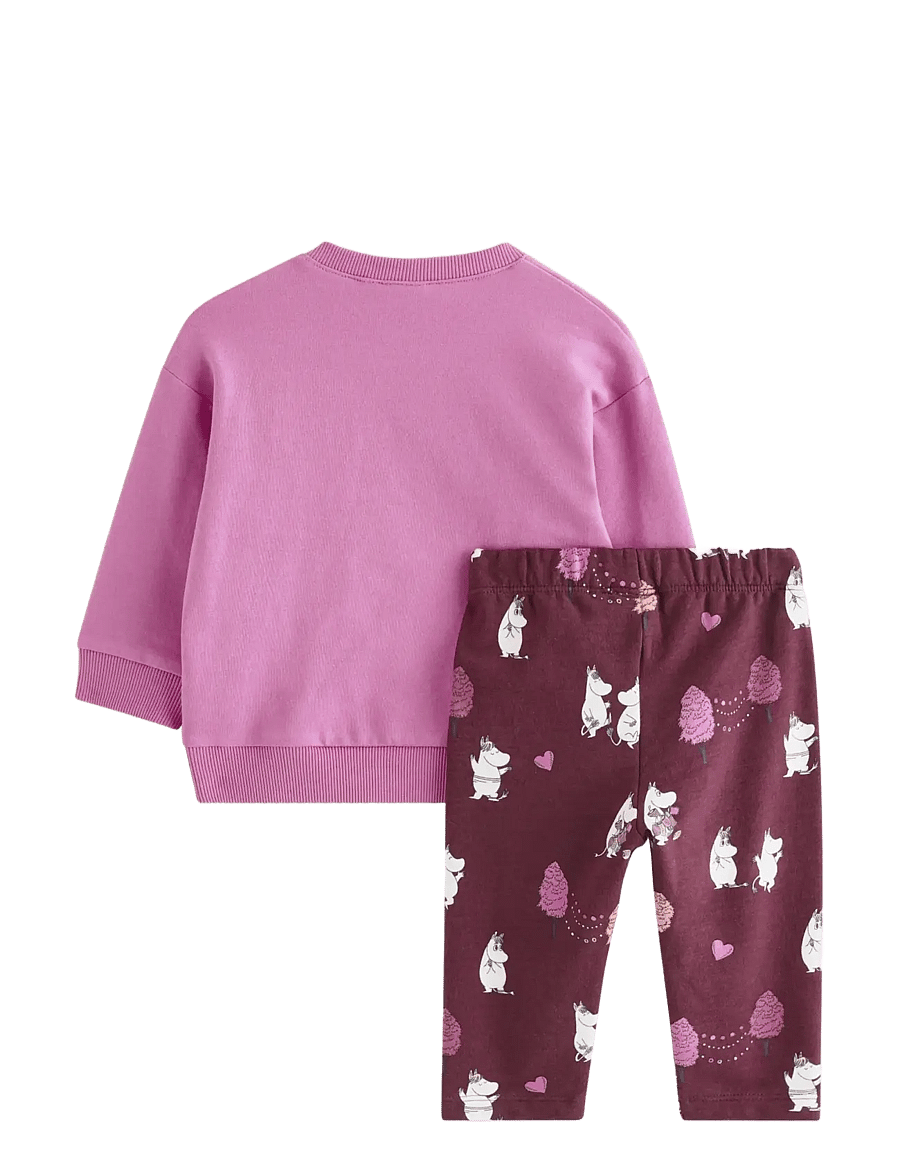 Lindex - Moomin set - sæt med langærmet t-shirt - dusty pink - 1