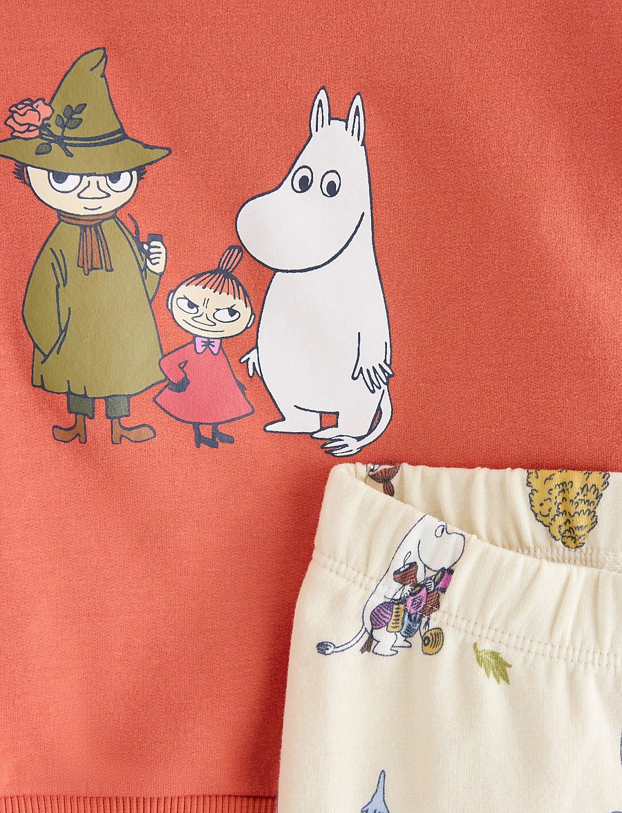 Lindex - Moomin set - sæt med langærmet t-shirt - light dusty coral - 2
