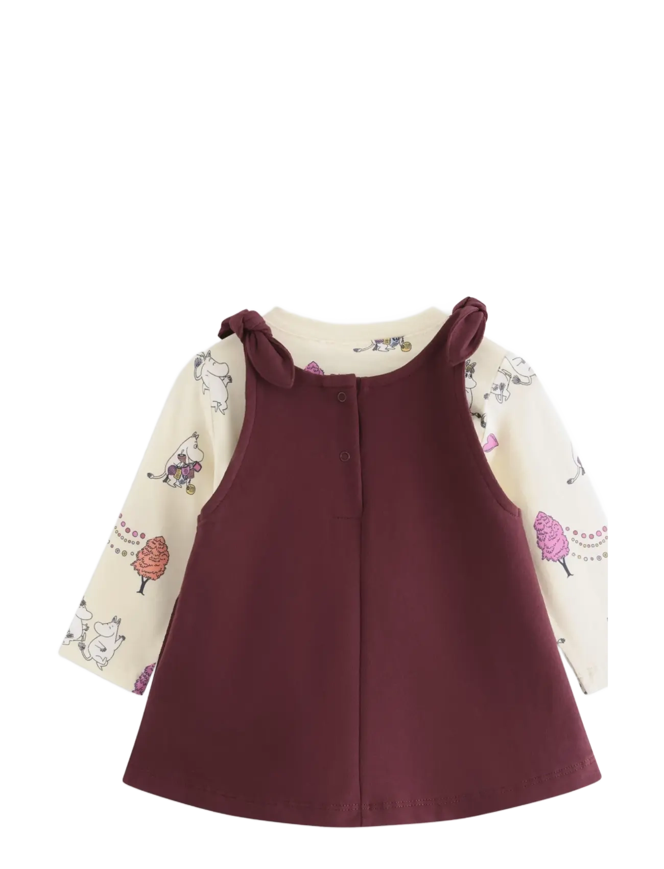 Lindex - Moomin set with top and dress - komplektid pikkade varrukatega t-särgiga - white - 1