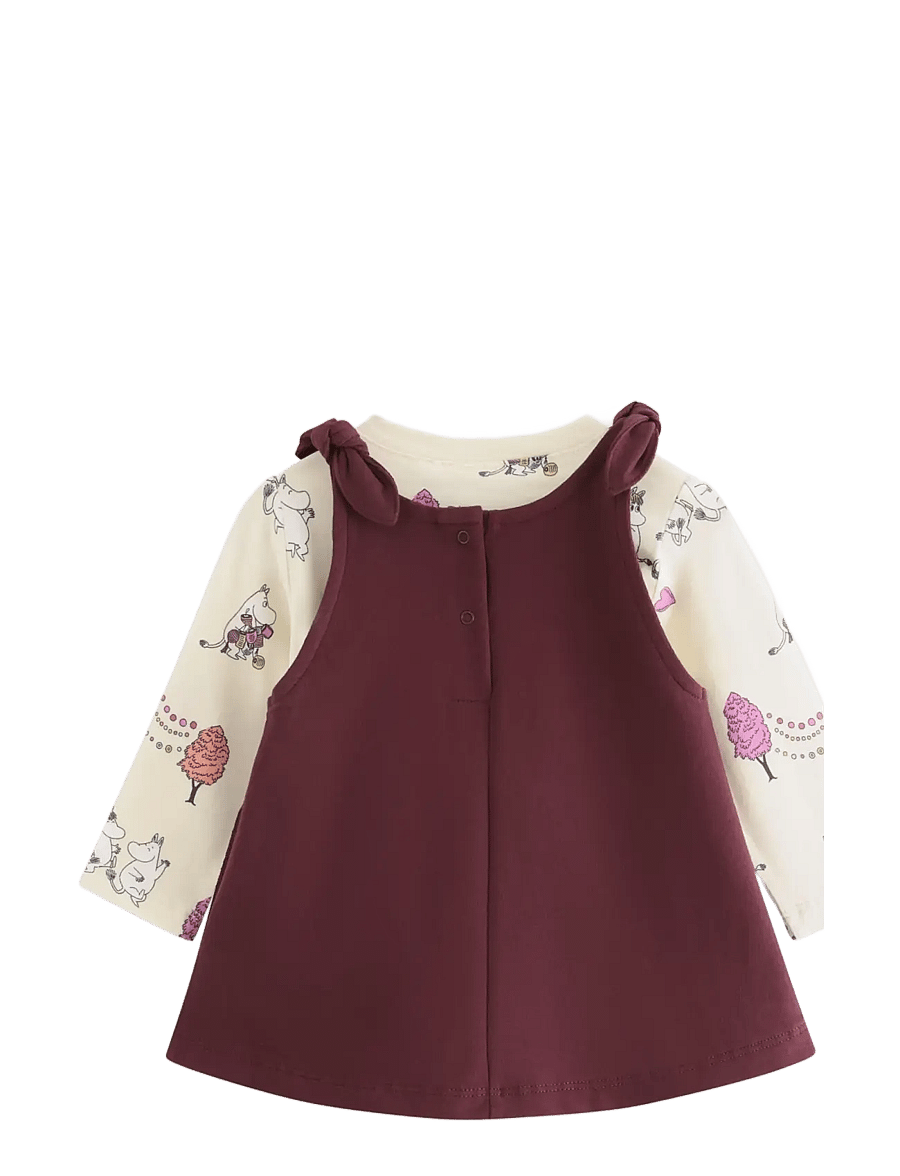 Lindex - Moomin set with top and dress - sæt med langærmet t-shirt - white - 1