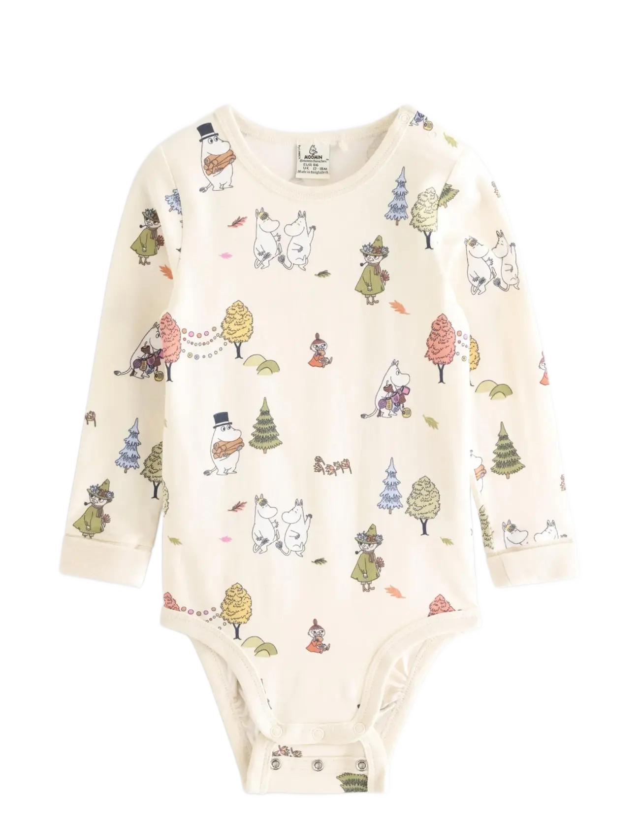 Lindex - Moomin Long-Sleeved Bodysuit -
