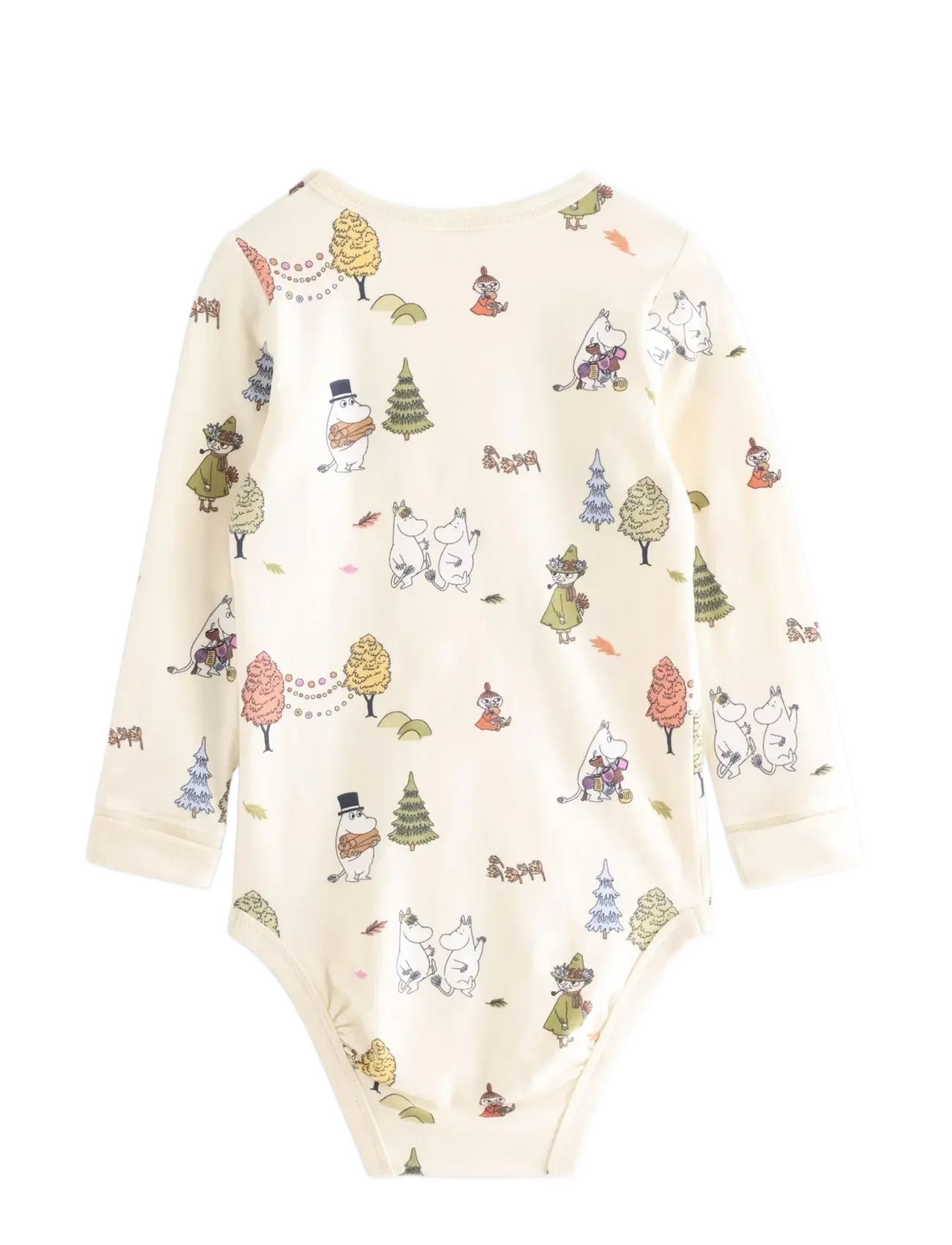 Lindex - Moomin long-sleeved bodysuit - pikkade varrukatega bodid - white - 1