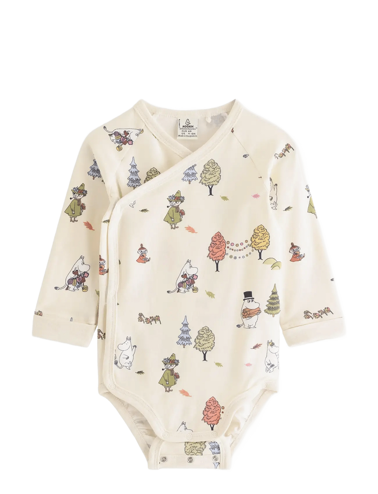 Lindex - Moomin Long-Sleeved Wrap Bodysuit