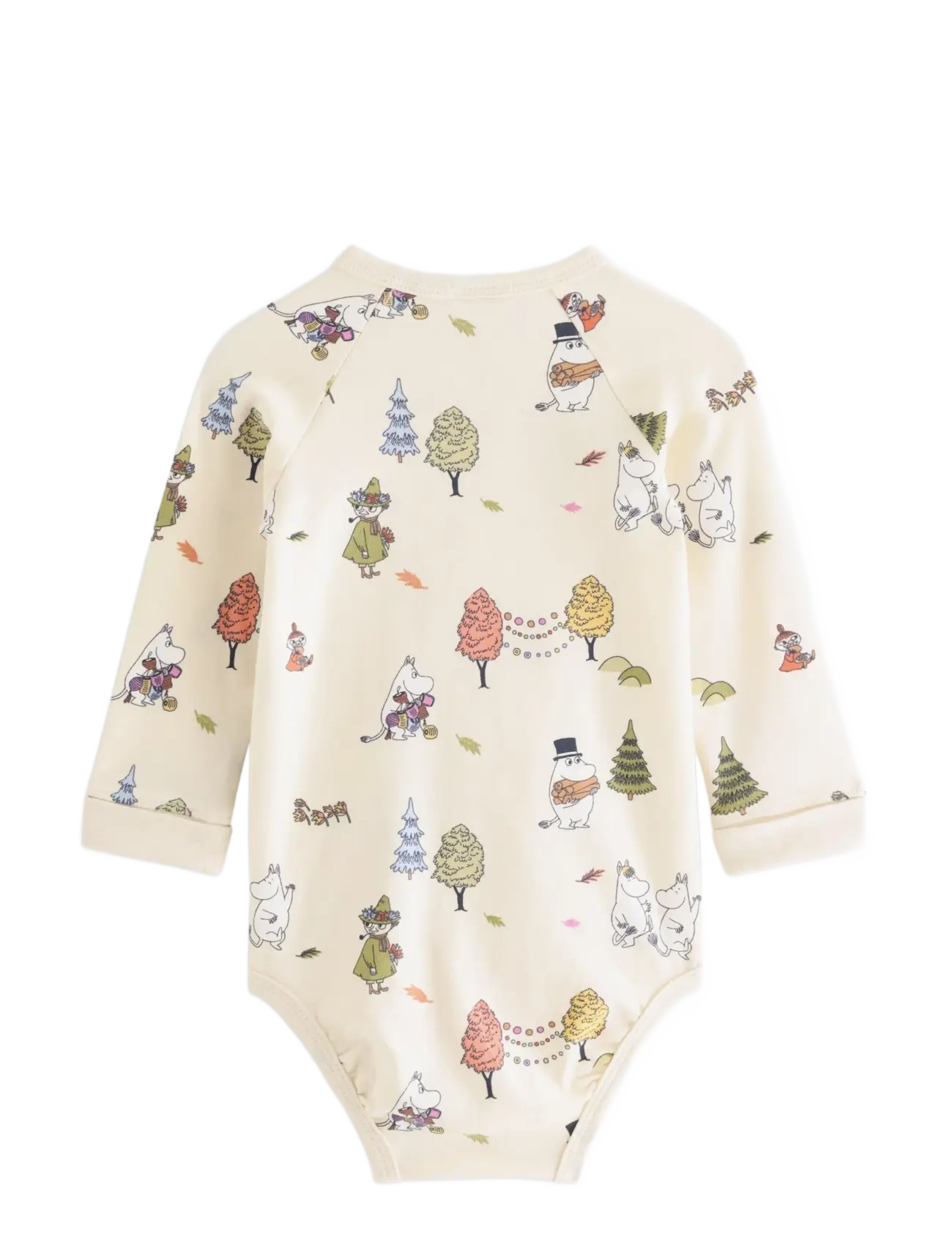 Lindex - Moomin long-sleeved wrap bodysuit - osta vanuse järgi - white - 1