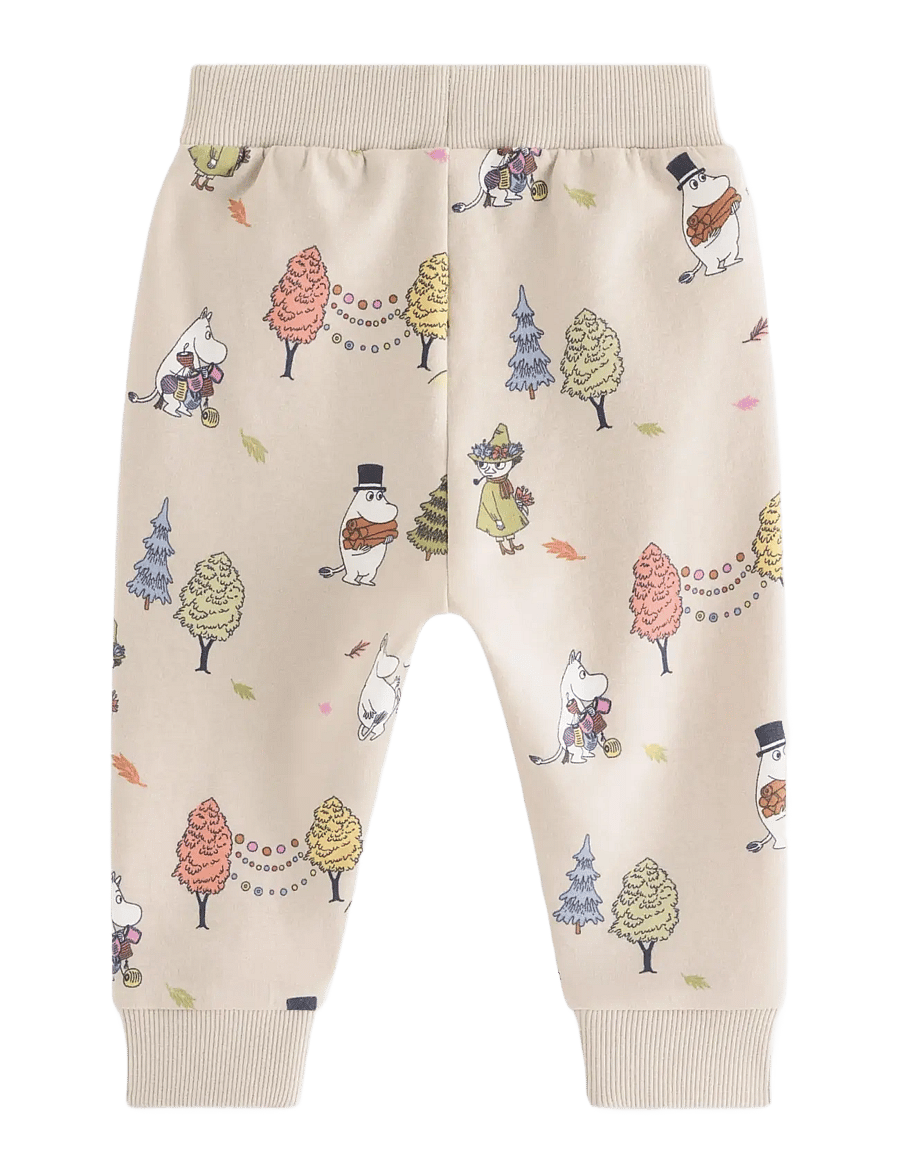 Lindex - Moomin joggers with brushed inside - dressipüksid - light beige - 1