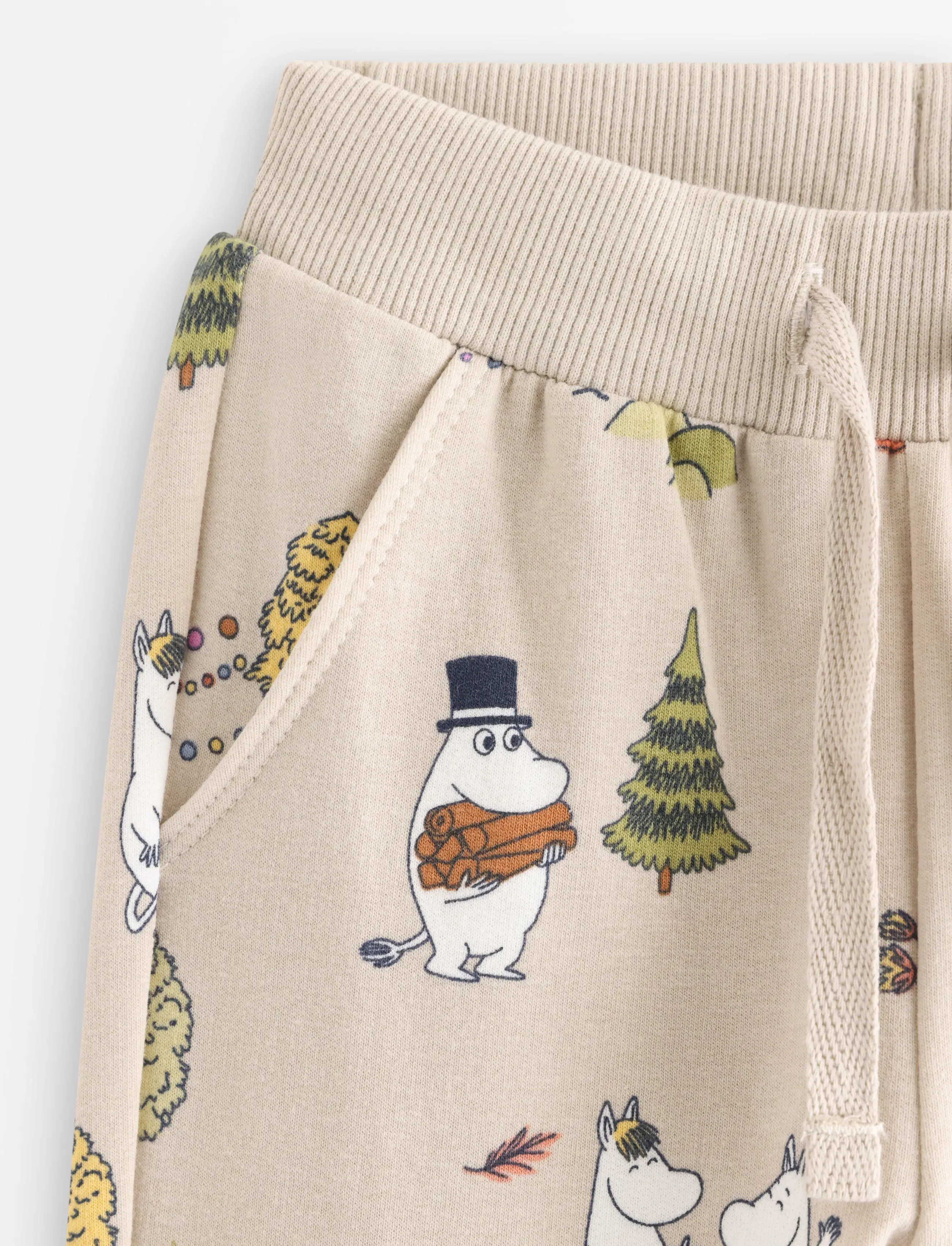 Lindex - Moomin joggers with brushed inside - dressipüksid - light beige - 2