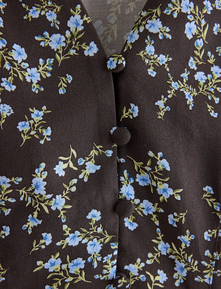 Lindex - Figure fit blouse - langærmede bluser - dark brown - 2