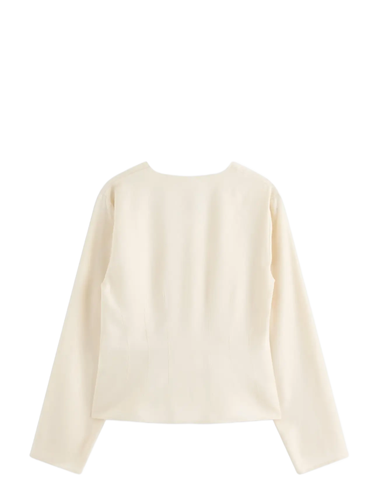 Lindex - Figure fit blouse - long sleeved blouses - light beige - 2