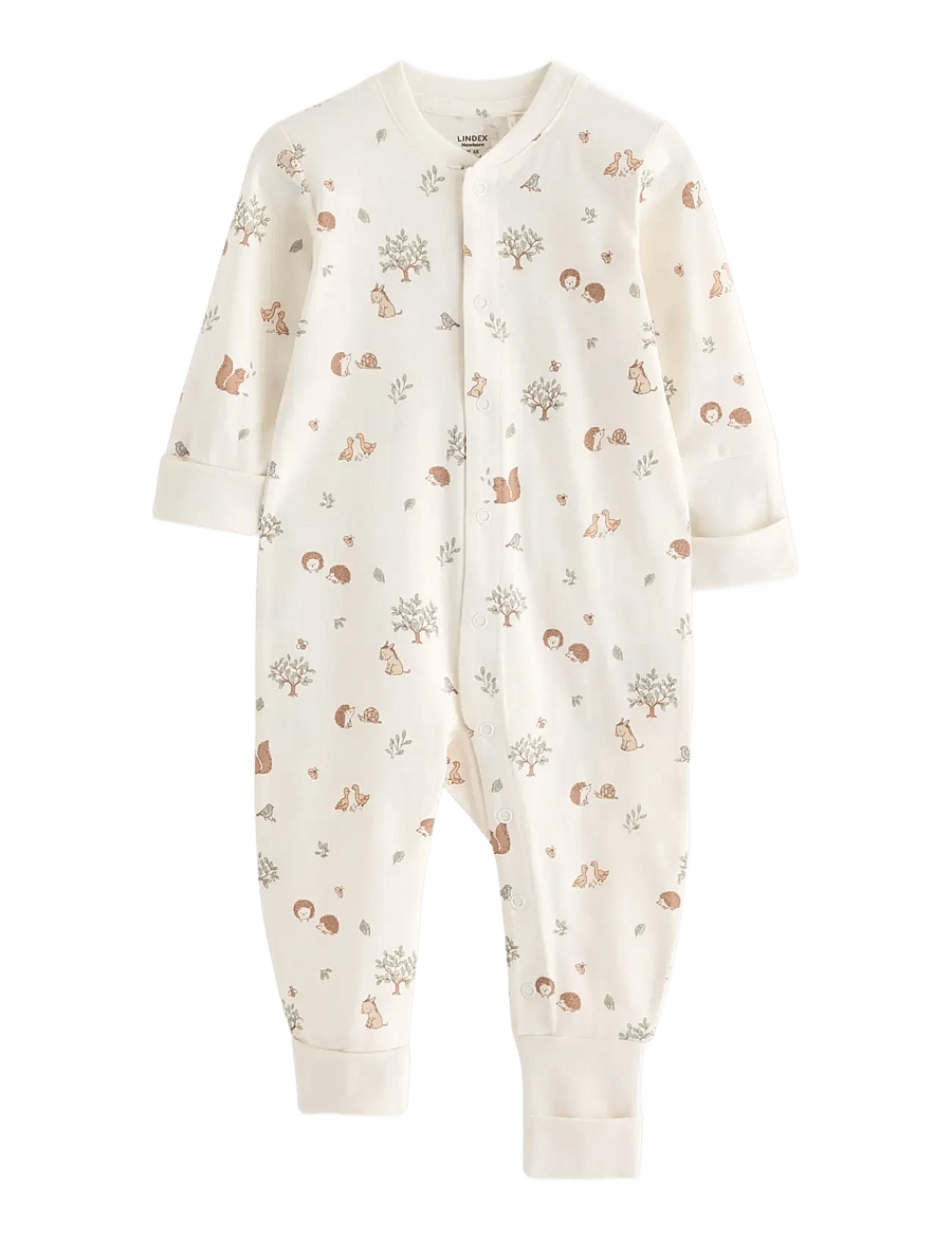 Lindex - Pyjamas with fold-over cuffs - natdragter - light white - 0