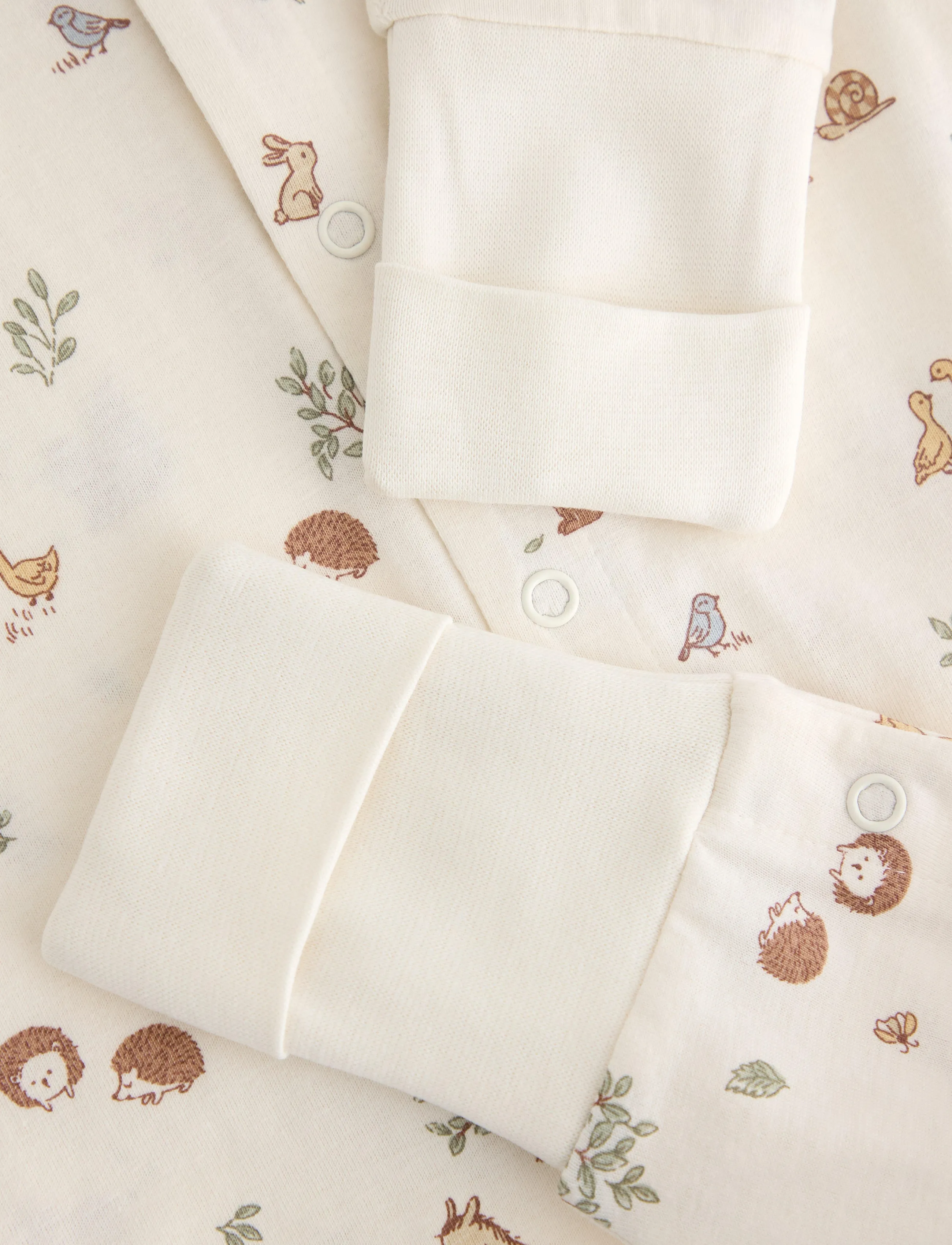 Lindex - Pyjamas with fold-over cuffs - light white - 2