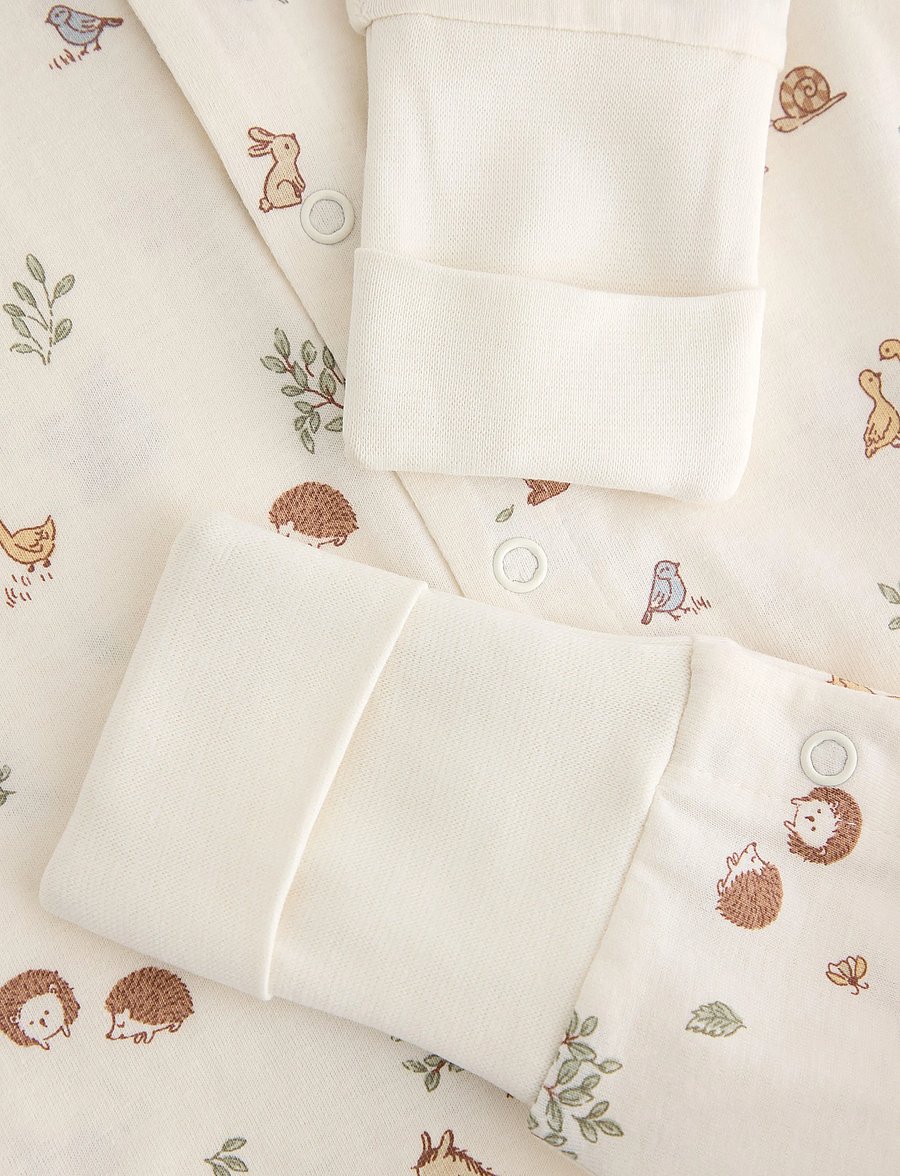 Lindex - Pyjamas with fold-over cuffs - natdragter - light white - 2
