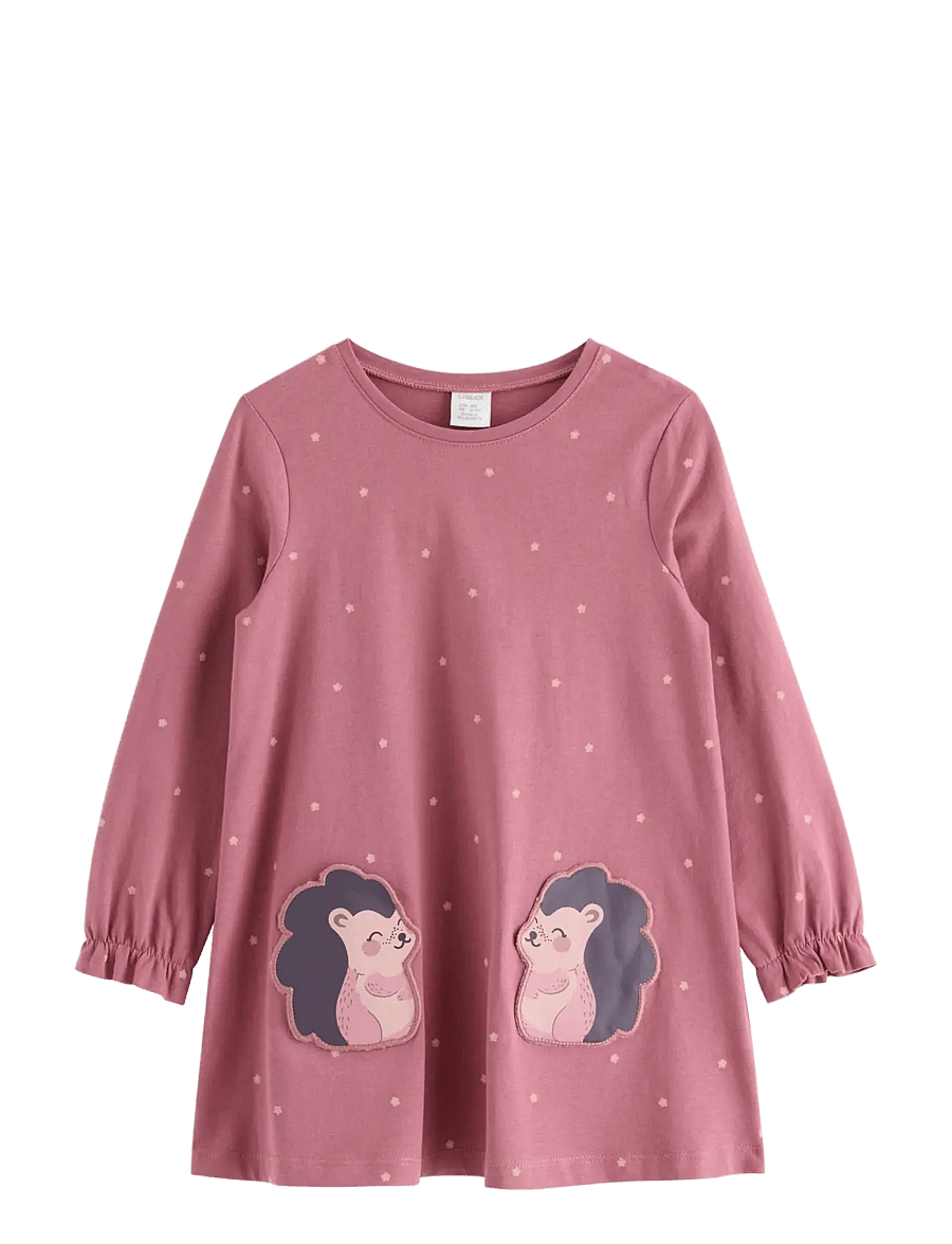 Lindex - Long-sleeved tunic with front pockets - pluusid ja tuunikad - dusty pink - 0