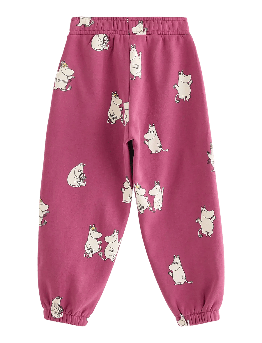 Lindex - Moomin joggers with brushed inside - dressipüksid - dark dusty pink - 2