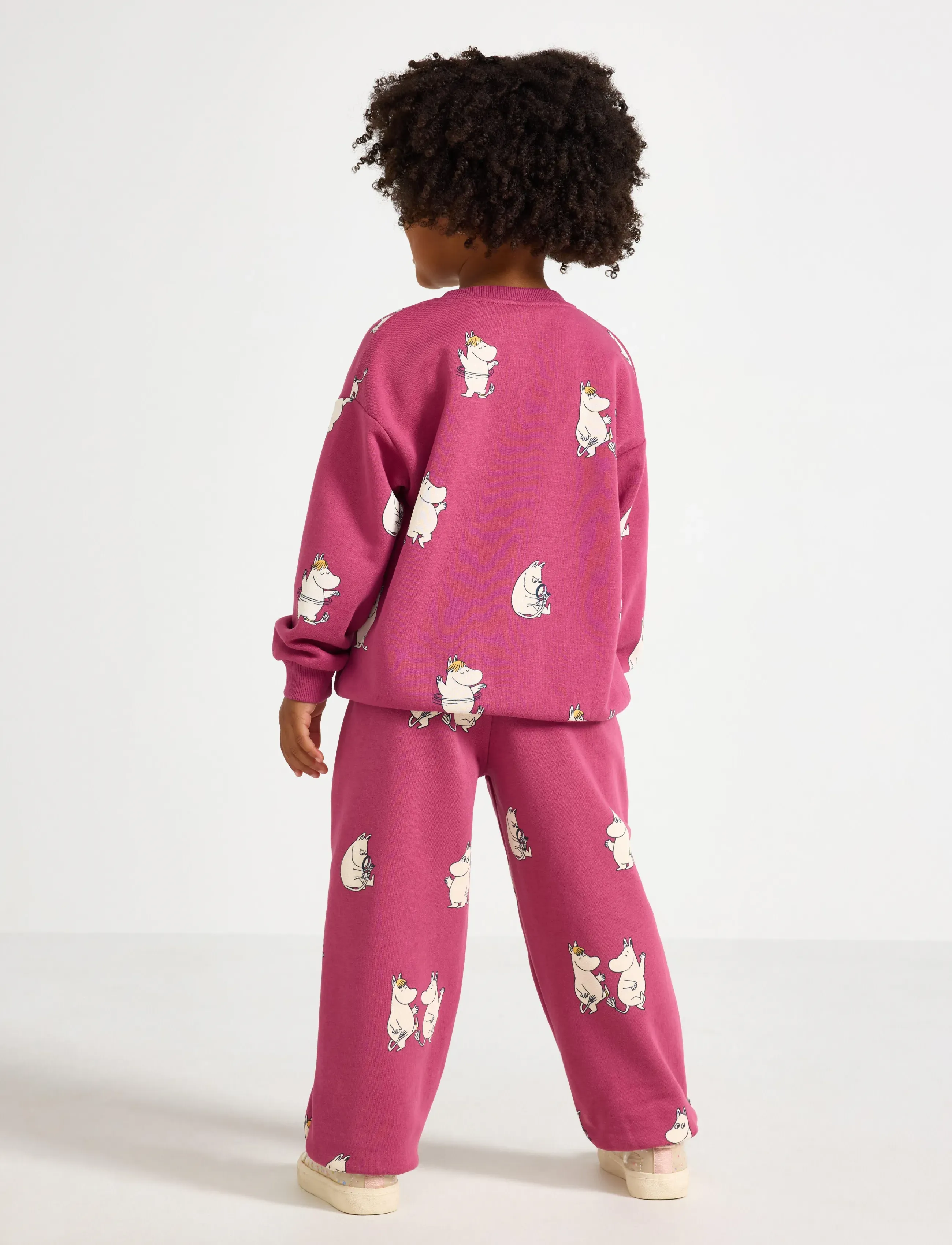 Lindex - Moomin joggers with brushed inside - dressipüksid - dark dusty pink - 3