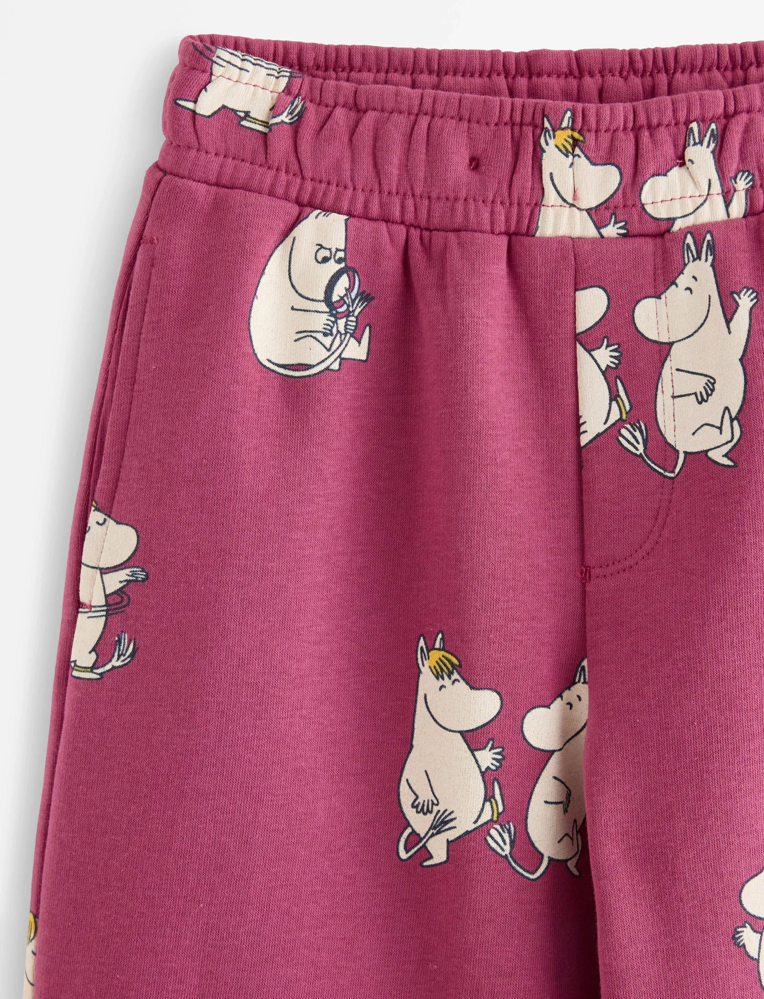 Lindex - Moomin joggers with brushed inside - dressipüksid - dark dusty pink - 5