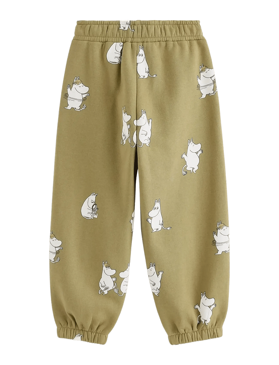 Lindex - Moomin joggers with brushed inside - mjukisbyxor - khaki - 2