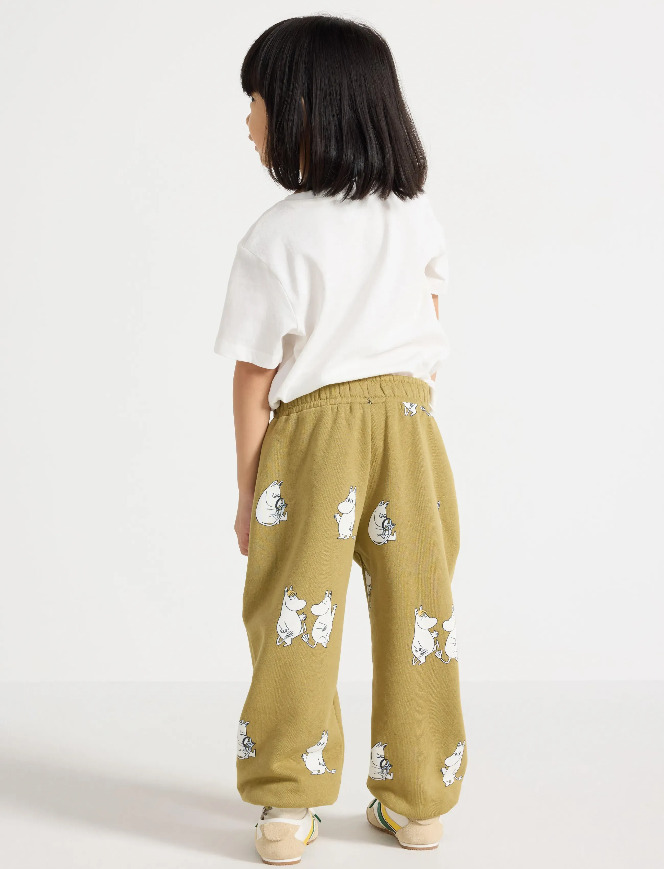 Lindex - Moomin joggers with brushed inside - mjukisbyxor - khaki - 3