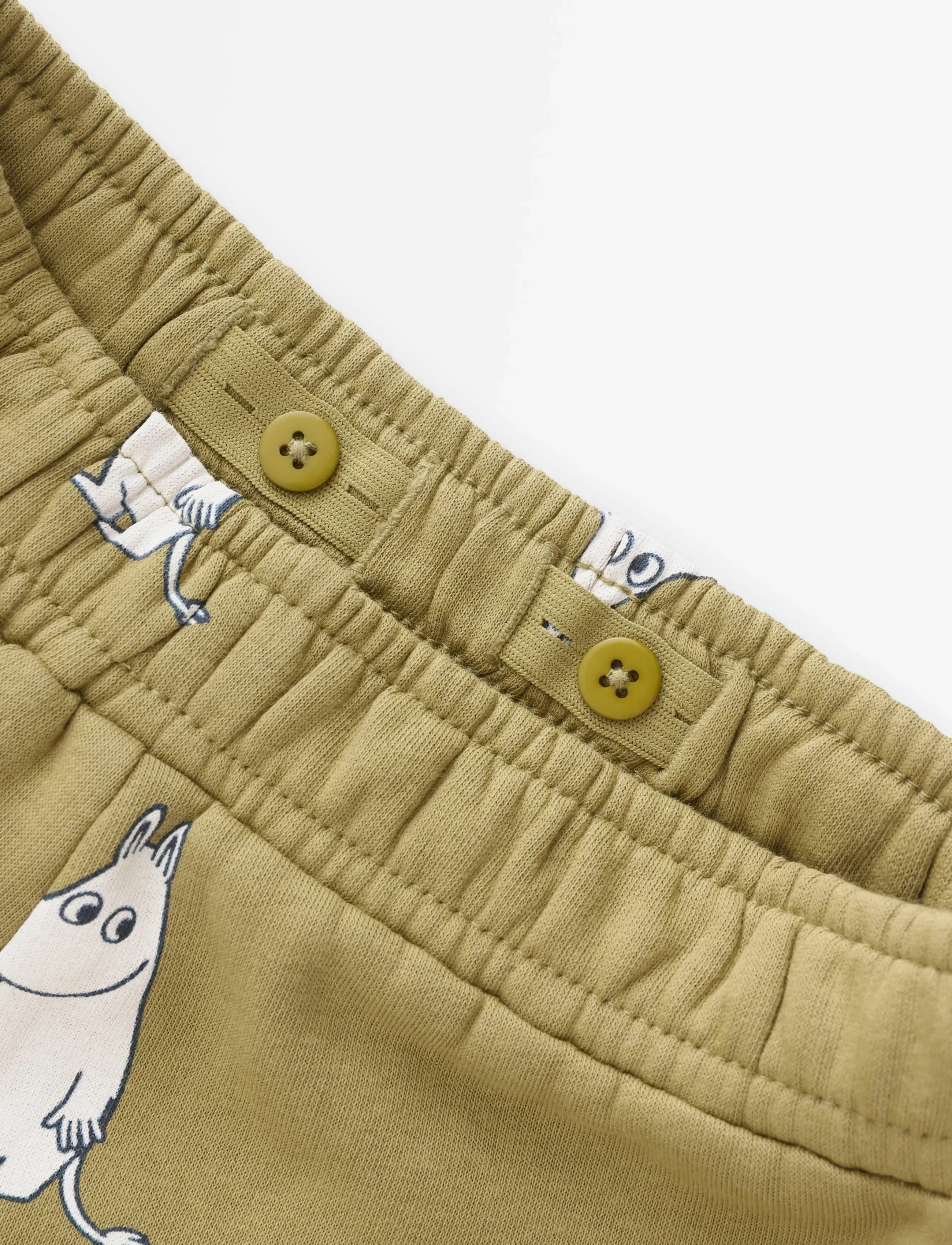 Lindex - Moomin joggers with brushed inside - mjukisbyxor - khaki - 5