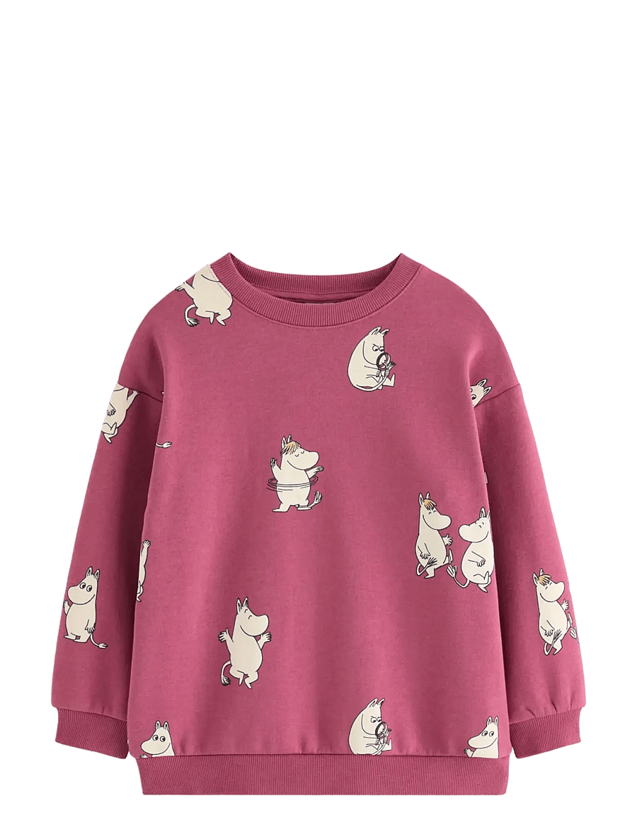 Lindex - Moomin sweatshirt with brushed inside - dark dusty pink - 1