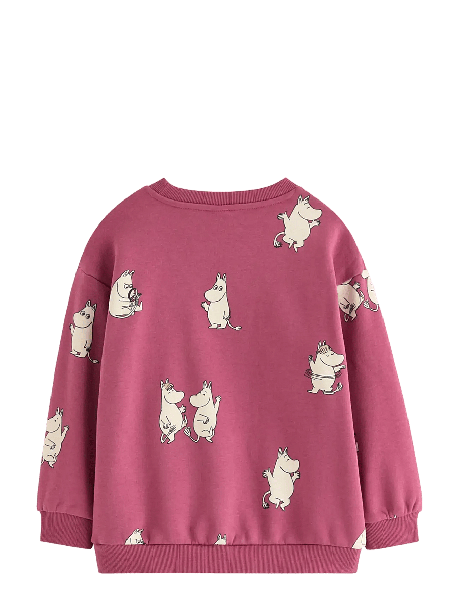 Lindex - Moomin sweatshirt with brushed inside - dark dusty pink - 2