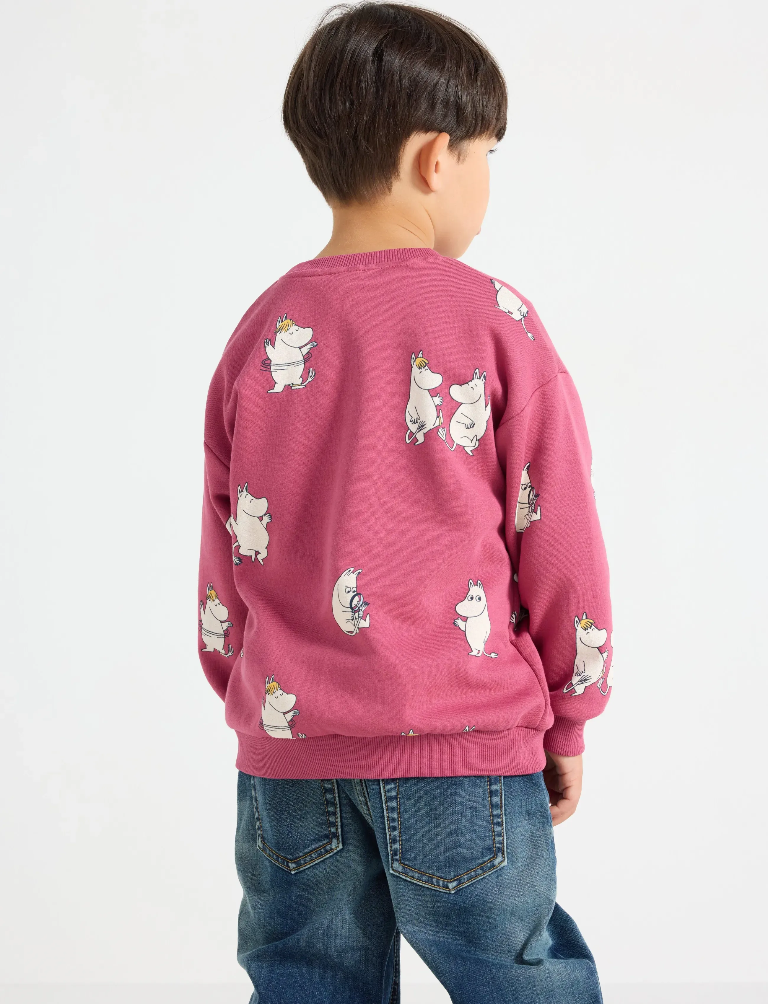 Lindex - Moomin sweatshirt with brushed inside - dark dusty pink - 3